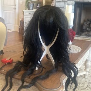 Long black wig